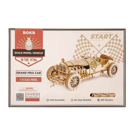 Robotime - Scale Model Vehicles; V8 Grand Prix Car - Hobby Recreation Products