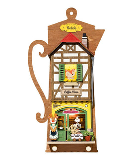 Robotime - Wall Hanging Series; Lazy Coffee house - Hobby Recreation Products