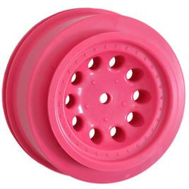 RPM R/C Products - Revolver Short Course Wheels, Pink, for Front Traxxas Slash - Hobby Recreation Products