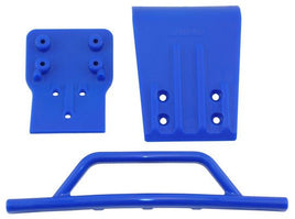 RPM R/C Products - SLASH 4X4 FRT BUMPER/SKID BLUE - Hobby Recreation Products