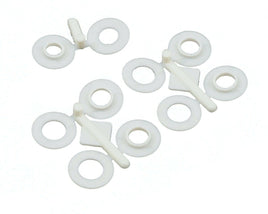 RPM R/C Products - Snap Tite Body Savers, for Traxxas Slash/Nitro Slash, Dyeable White - Hobby Recreation Products