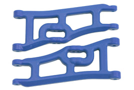 RPM R/C Products - WIDE FRONT A-ARMS, TRAXXAS E-RUSTLER & STAMPEDE 2WD - BLUE - Hobby Recreation Products