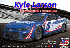 Salvinos JR Models - 1/24 Scale 2023 Kyle Larson Chevrolet Camaro Model Car Kit - Hobby Recreation Products
