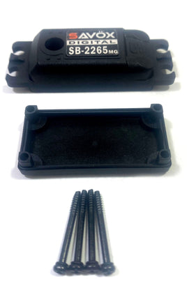 Savox - Top & Bottom Servo Case Set w/ 4 Screws, for SB2265MG-BE - Hobby Recreation Products