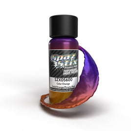 Spaz Stix - Color Change Airbrush Ready Paint, Gold/Orange/Purple/Red, 2oz Bottle - Hobby Recreation Products