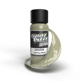 Spaz Stix - Light Gunmetal Airbrush Ready Paint, 2oz Bottle - Hobby Recreation Products