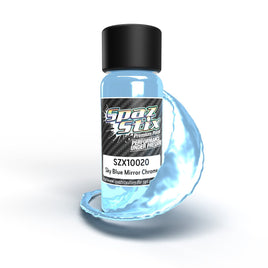 Spaz Stix - Sky Blue Mirror Chrome Airbrush Ready Paint, 2oz Bottle - Hobby Recreation Products