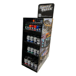 Spaz Stix - Spax Stix Counter Top Display Holds 36 Airbrush and 36 Aerosol Cans - Empty - Hobby Recreation Products