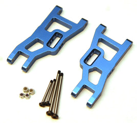 ST Racing Concepts - Aluminum Heavy Duty Front Suspension Arms w/ Lock-Nut Hinge-Pins, for Rustler/Stampede/Slash, Blue - Hobby Recreation Products