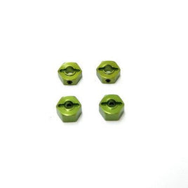 ST Racing Concepts - CNC ALUMINUM LOCK-PIN TYPE HEX ADAPTER (GREEN) - Hobby Recreation Products