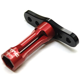 ST Racing Concepts - CNC Machined Aluminum Long Shank 17mm Hex Nut Wrench (Black/Red) - Hobby Recreation Products