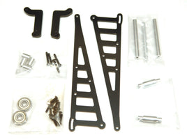 ST Racing Concepts - CNC Machined Aluminum Wheelie Bar Kit, for DR10, Black - Hobby Recreation Products