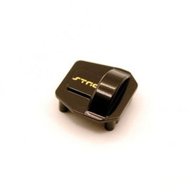 ST Racing Concepts - CNC Machined Brass Diff Cover, for SCX10 Pro 4x4, Black Coated - Hobby Recreation Products