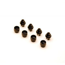 ST Racing Concepts - CNC Machined Brass Shock Components, for SCX10 Pro 4x4, Black Coated, 8pcs - Hobby Recreation Products