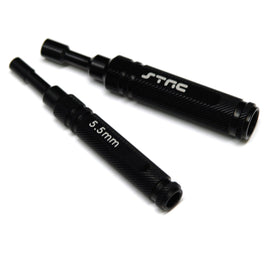 ST Racing Concepts - CNC Machined one-piece Aluminum 5.5/7.0mm Nut Driver Combo Pack (Black) - Hobby Recreation Products