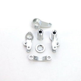 ST Racing Concepts - HD ALUMINUM STEERING BELLCRANK SET FOR SLASH 4X4 (SILVER) - Hobby Recreation Products