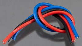 TQ Wire - 10 Gauge Super Flexible Wire - 1' ea. Black, Red, Blue - Hobby Recreation Products