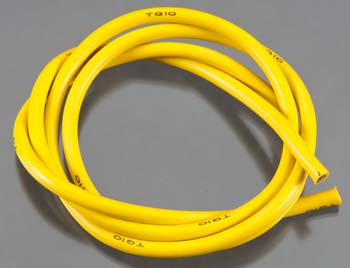 TQ Wire - 10 Gauge Super Flexible Wire - Yellow 3' - Hobby Recreation Products