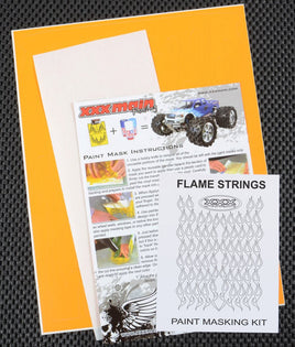 XXX Main Racing - Flame Strings Paint Mask - Hobby Recreation Products