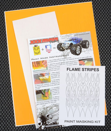XXX Main Racing - Flame Stripes Paint Mask - Hobby Recreation Products