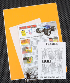 XXX Main Racing - Flames Paint Mask - Hobby Recreation Products