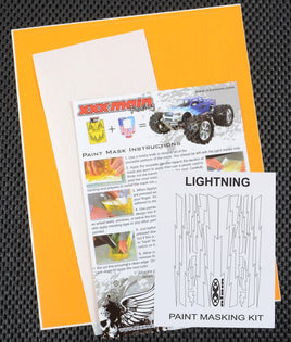 XXX Main Racing - Lightning Bolts Paint Mask - Hobby Recreation Products
