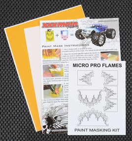 XXX Main Racing - Micro Pro Flames Paint Mask - Hobby Recreation Products