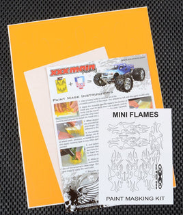 XXX Main Racing - Mini Flames Paint Mask - Hobby Recreation Products