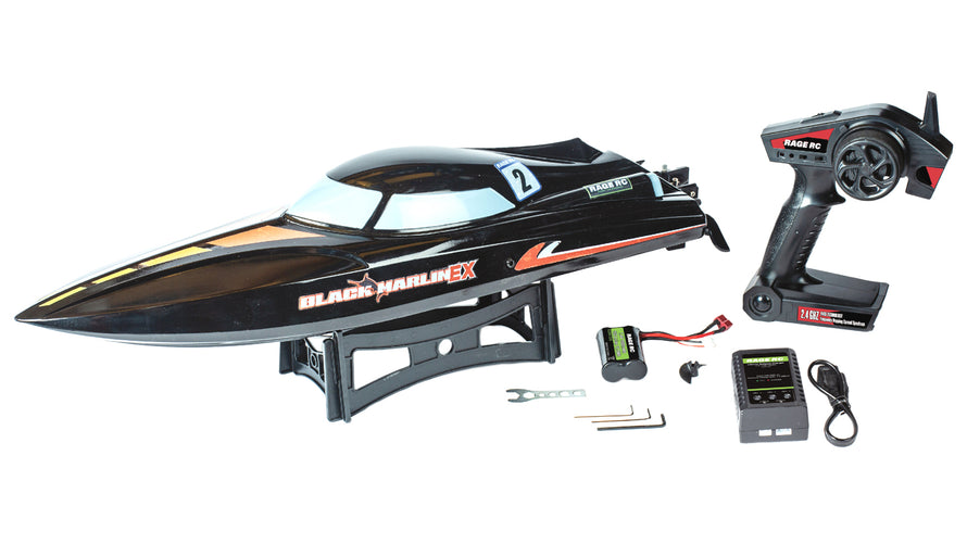 Rage R/C Black Marlin EX Parts