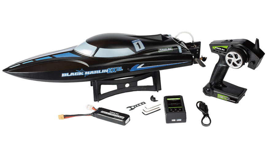 Rage R/C Black Marlin EX Brushless Parts