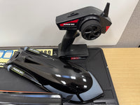 RGRB1400 Rage Black Marlin EX Brushed Boat. Motor does not work no battery.