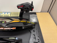 RGRB1400 Rage Black Marlin EX Brushed Boat. Open box Lightly used.