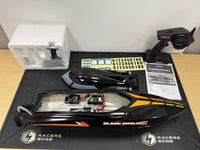 RGRB1400 Rage Black Marlin EX Brushed Boat. Open box Repaired