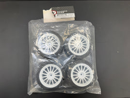 RCE3481W 1/10 HPI Rally Off-Road WR8 Flower Line White Wheels Open Bag New