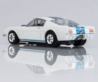 AFX Racing - 1965 Shelby Mustang GT350 White/Blue HO Slot Car Set - Hobby Recreation Products