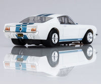 AFX Racing - 1965 Shelby Mustang GT350 White/Blue HO Slot Car Set - Hobby Recreation Products