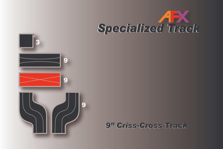AFX Racing - Track, CrissCross 9" (2pcs) - Hobby Recreation Products