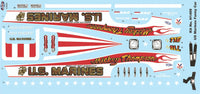Atlantis Models - 1/16 Mickey Thompson Marines Funny Car Plastic Model Kit - Hobby Recreation Products