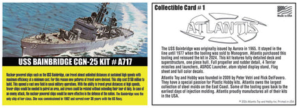Atlantis Models - 1/600 USS Bainbridge Plastic Model Kit - Hobby Recreation Products