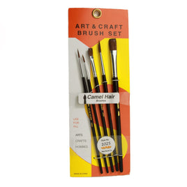 Atlas Brushes - Camel Hair Brushes, in 5 Sizes - Hobby Recreation Products