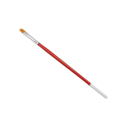 Atlas Brushes - Golden Taklon Flat Brush, Size 1/0, 1 Brush - Hobby Recreation Products