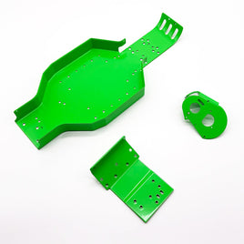 Authentic RC10 Chassis - Powdercoated in Retro Green - Hobby Recreation Products