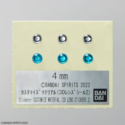 Bandai - 30MM Customize Material (3D Lens Stickers 2) "30 Minutes Missions" 1/144, Bandai Spirits - Hobby Recreation Products