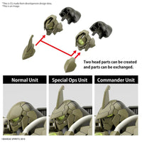 Bandai - #63 bEXM - 21 Verdenova (Green) "30 Minute Mission", Bandai Hobby 30 MM 1/144 - Hobby Recreation Products