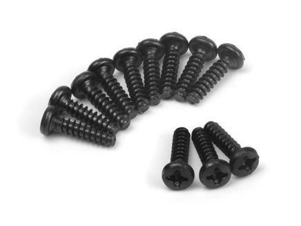 BlackZon - Pan Head Tapping Screws PBHO3x12mm (12pcs) for Vyper - Hobby Recreation Products