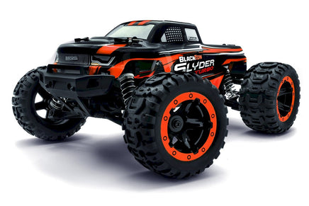 BlackZon - Slyder MT Turbo 1/16 4WD 2S Brushless Monster Truck - Orange - Hobby Recreation Products
