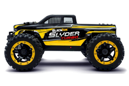 BlackZon - Slyder MT Turbo 1/16 4WD 2S Brushless Monster Truck - Yellow - Hobby Recreation Products