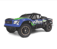 BlackZon - Vyper SC 1/16 4WD Electric - Blue/Green - Hobby Recreation Products