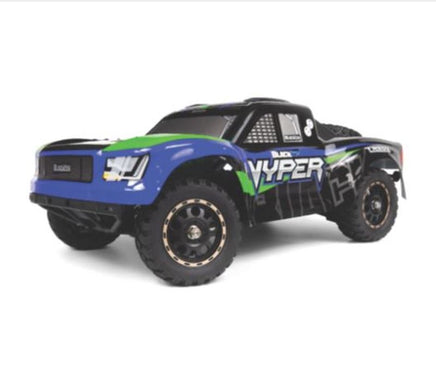 BlackZon - Vyper SC 1/16 4WD Electric - Blue/Green - Hobby Recreation Products