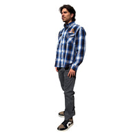 Bold R/C - Bold White/Blue Flannel Shirt, 4XL